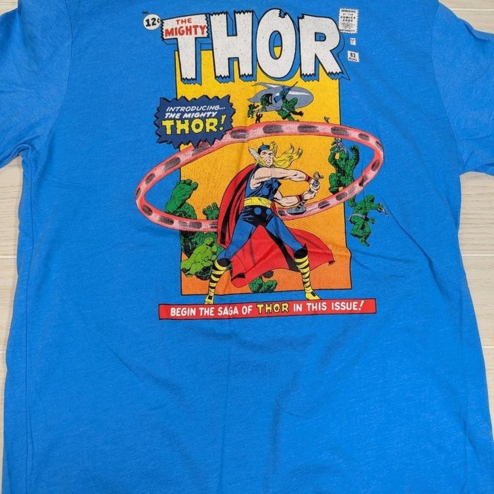 Marvel‎ Thor blue cotton t-shirt Men's  L